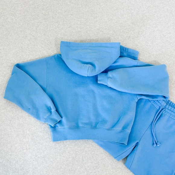 Aritzia cozy fleece matching sweatsuit in blue - Picture 7 of 9